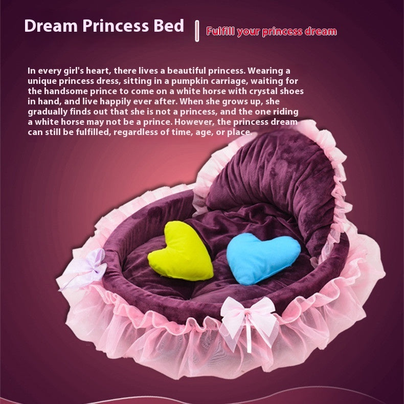 Pet Supplies Cute Princess Bed