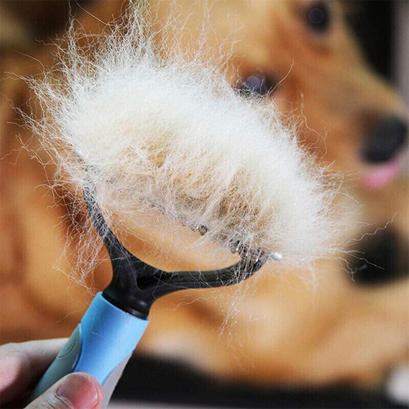 Pet Dog Cat Deshedding Tool Rake Comb Fur Remover