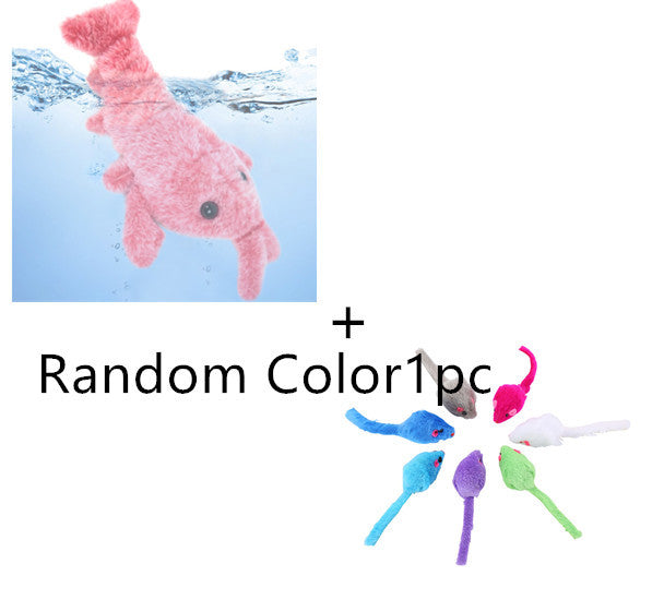 Pet Electric Jumping Lobster Funny Toys