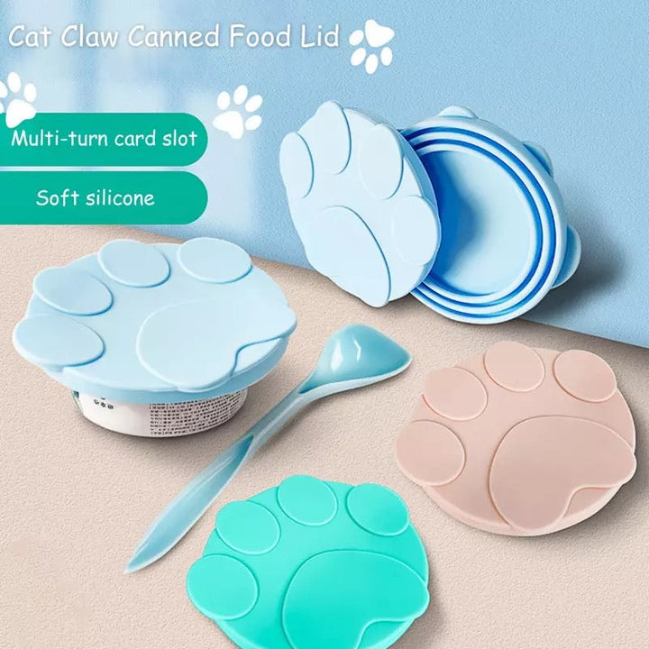 3 In 1 Reusable Pet Silicone Storage Tin Cap
