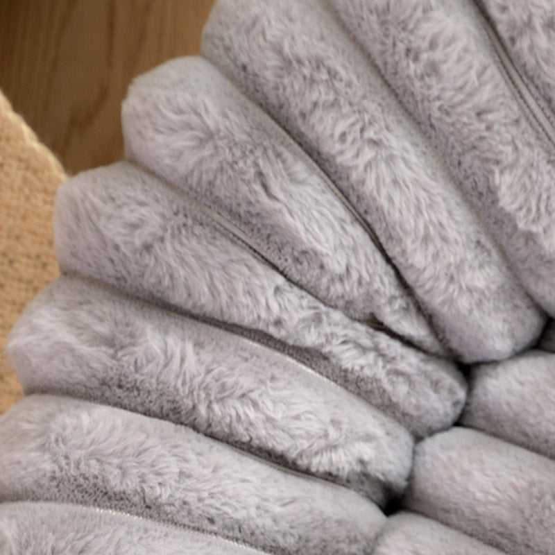 Pet Kennels Long Plush Round Cat Nest Beds