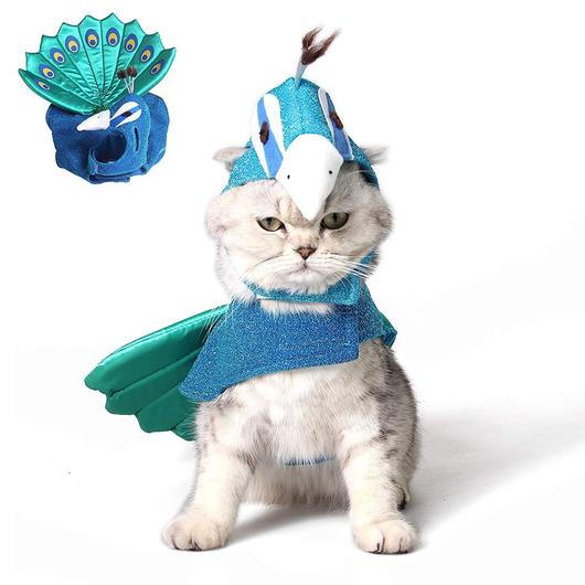 2-Piece pets Peacock Costume