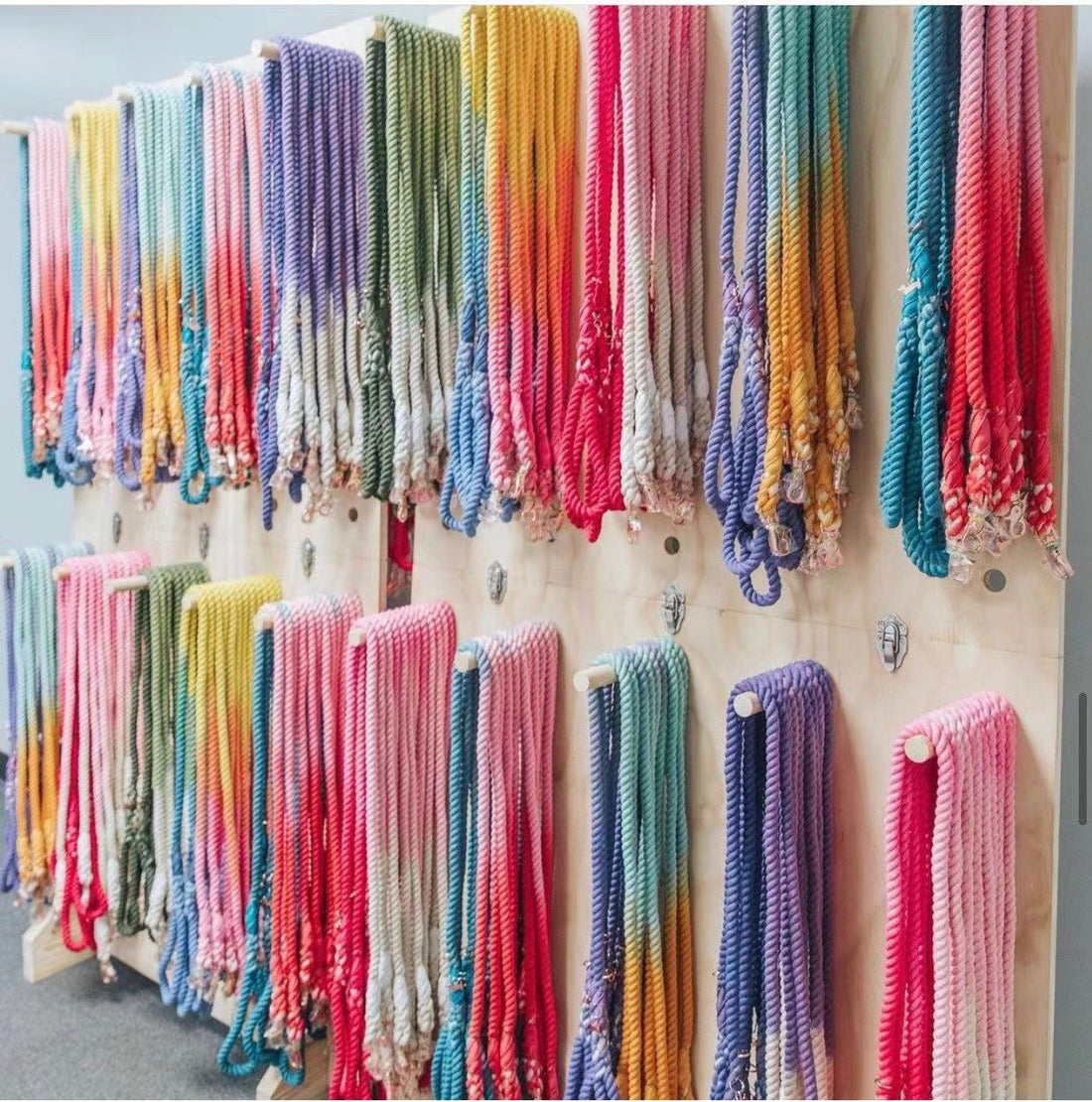 Luxe Royal Leather Rope Leash and Collar Set