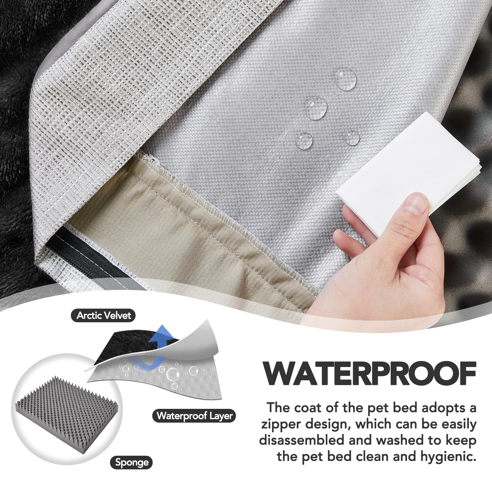 Orthopedic Dog Bed with Washable Cover