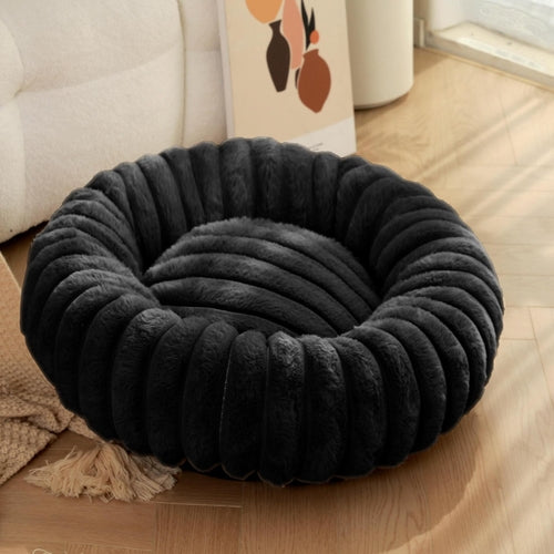 Pet Kennels Long Plush Round Cat Nest Beds