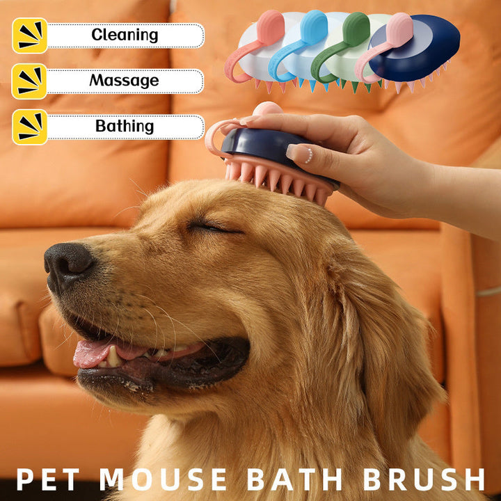 Soft Silicone Pets Hair Remover Handheld Bath Shower