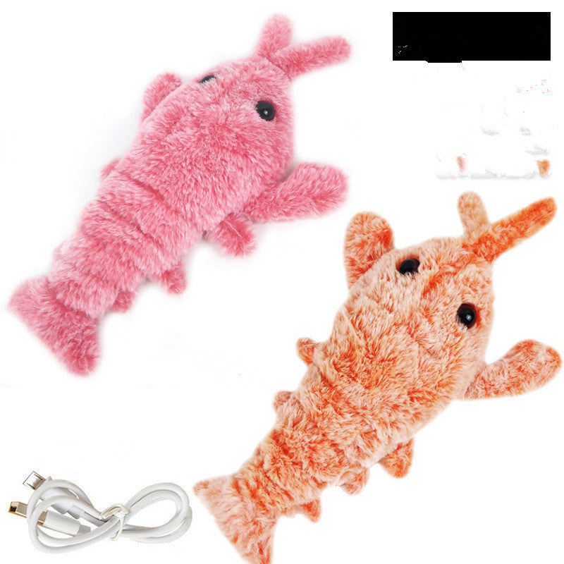 Pet Electric Jumping Lobster Funny Toys