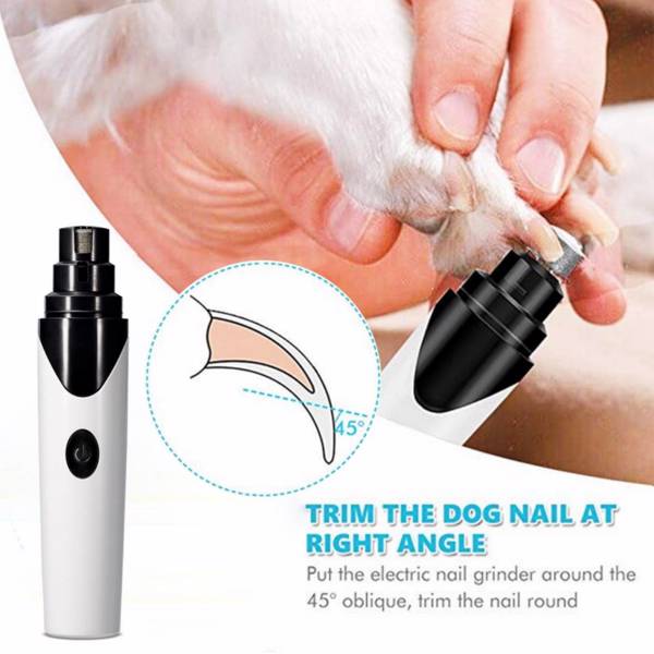 Rechargeable Pet Nail Clippers Grooming Trimmer