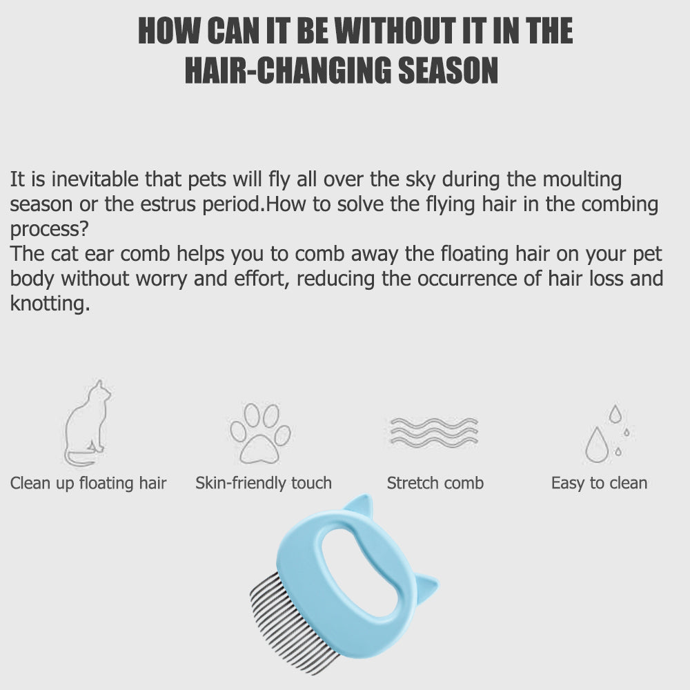 Pet Massage Grooming Brush To Remove Loose Hairs