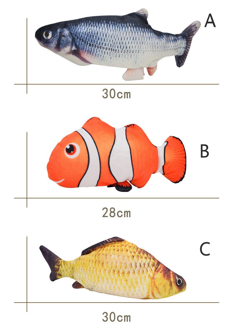 Electronic Floppy Fish Cat Toy