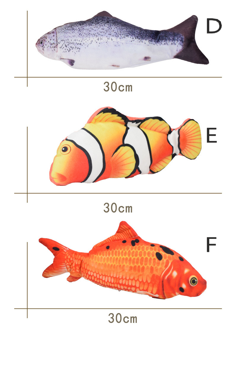 Electronic Floppy Fish Cat Toy