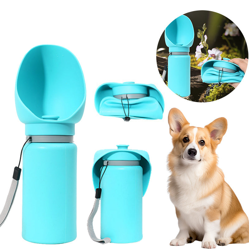 Folding Pet Outdoor Walking Travel Water Bottle