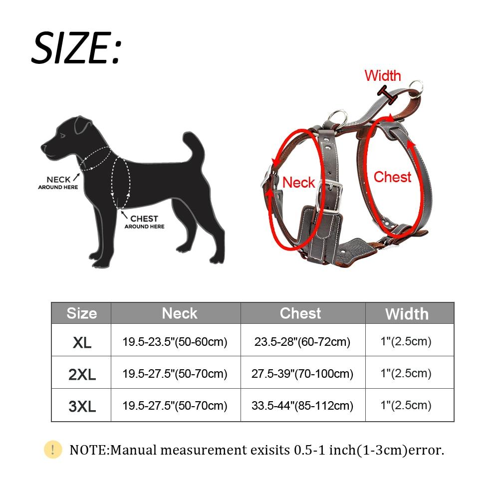 Durable Leather Harnesses Pet Training Leash