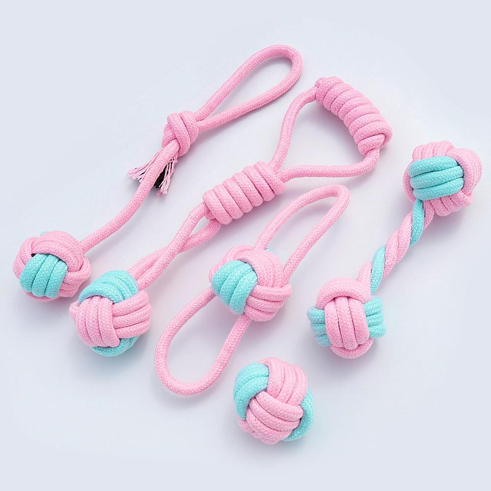5pcs Cotton Dog Rope Toy