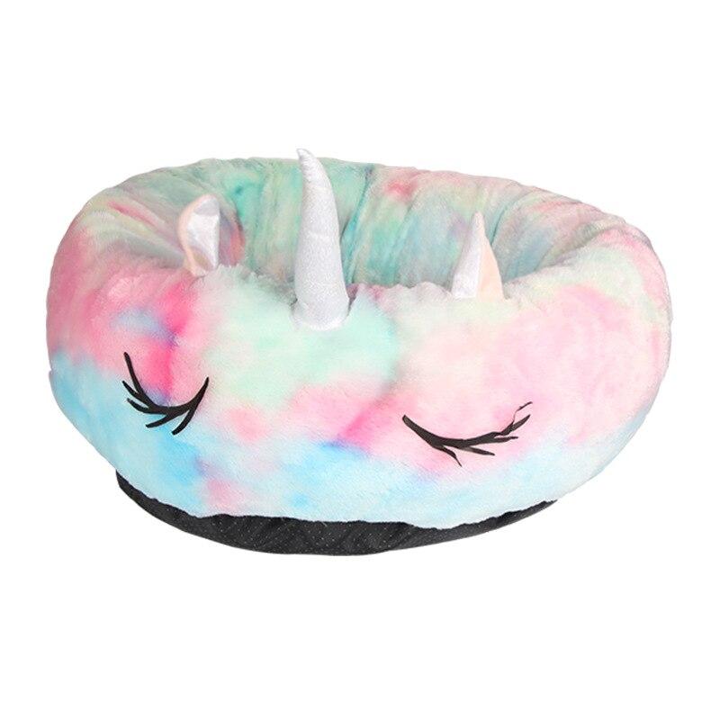 Pet Dog Bed Unicorn Round