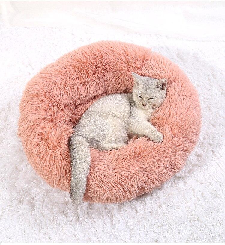 Soft Long Plush Dog House Cushion Cat