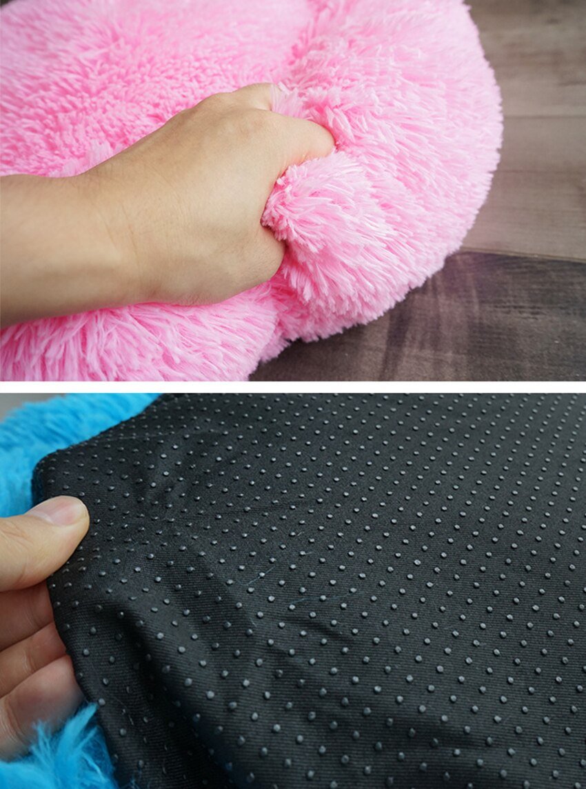 Soft Long Plush Dog House Cushion Cat