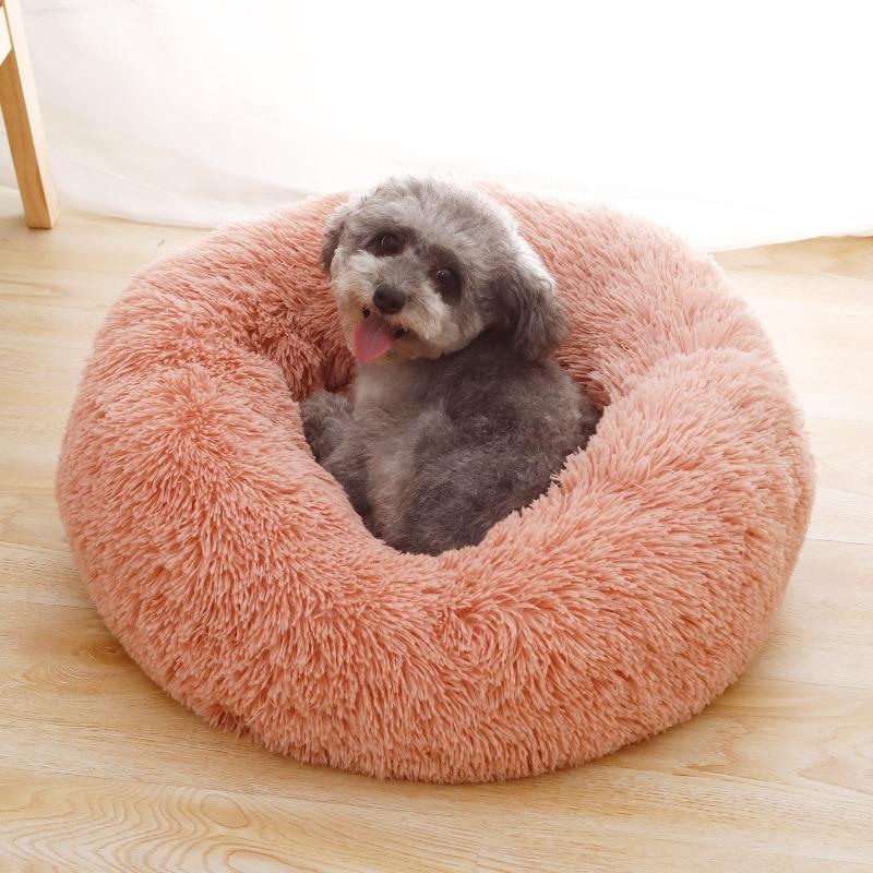 Soft Long Plush Dog House Cushion Cat