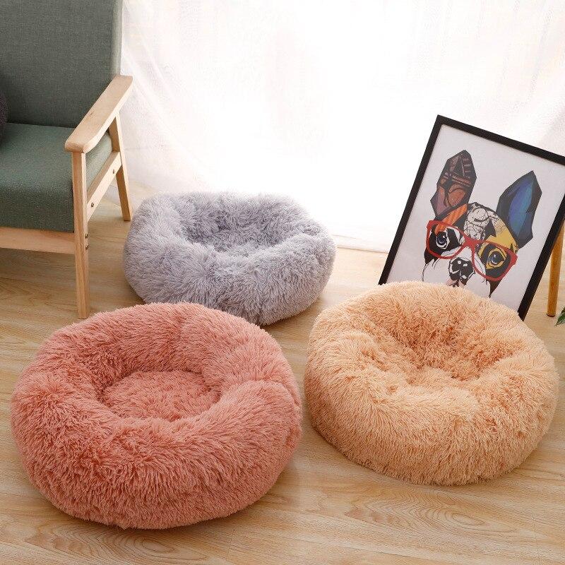 Soft Long Plush Dog House Cushion Cat