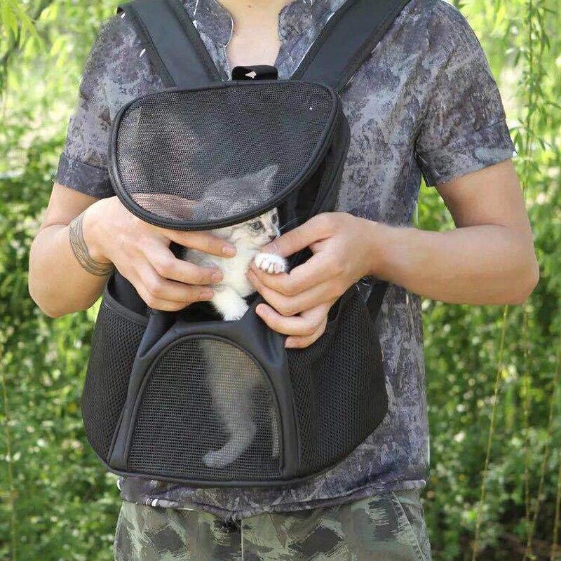 Portable Pet Breathable Mesh Double Carrier