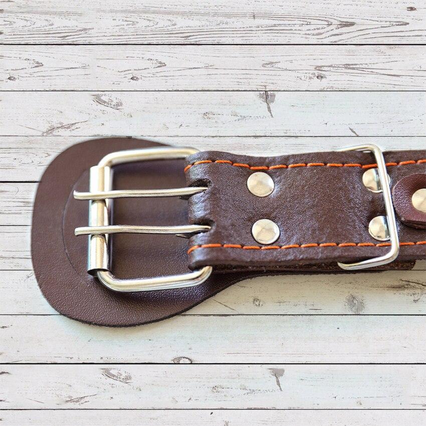 Pet Dog Collar Durable Leather Strap