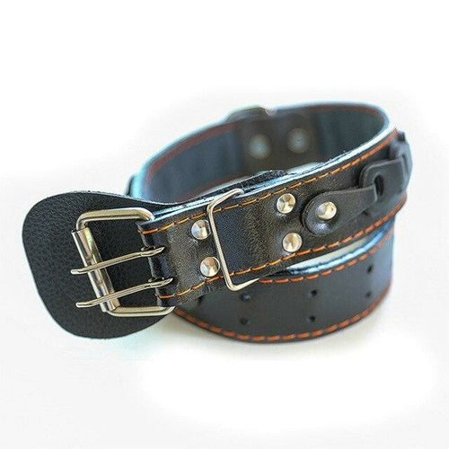 Pet Dog Collar Durable Leather Strap