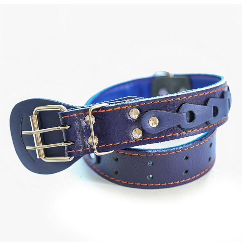 Pet Dog Collar Durable Leather Strap