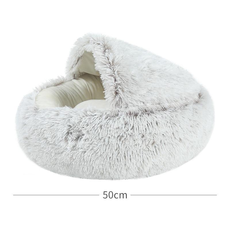 Hot Plush Round Cat Bed