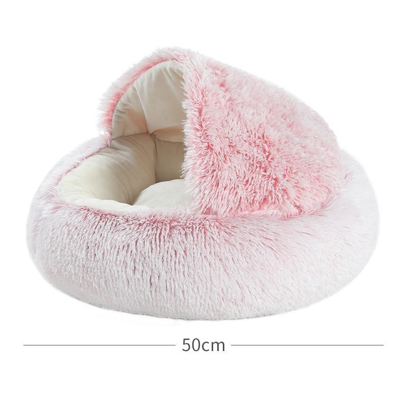 Hot Plush Round Cat Bed