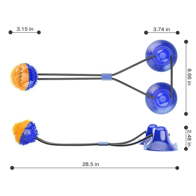 Interactive Pet Training Suction Cup Push Ball Toys