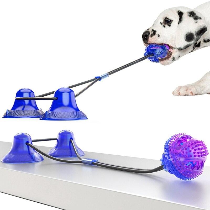 Interactive Pet Training Suction Cup Push Ball Toys