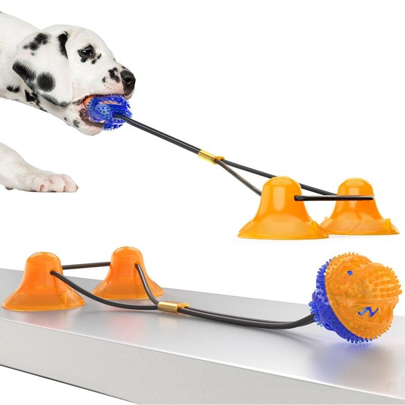 Interactive Pet Training Suction Cup Push Ball Toys