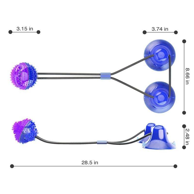Interactive Pet Training Suction Cup Push Ball Toys